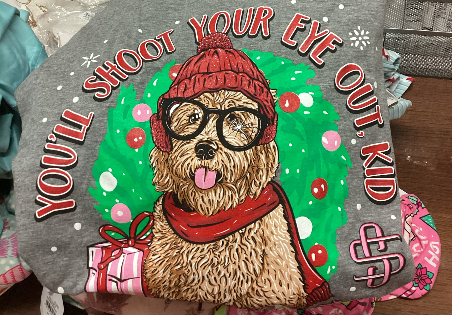 “You’ll Shoot Your Eye Out, Kid” Dog Christmas LS T-Shirt