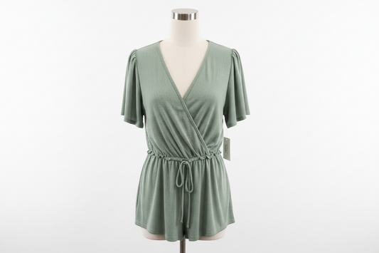 Sage Baby Doll Blouse | P.S Love