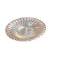 Large Silver Bowl with round, silver-toned body and scalloped swirl rim. Available sizes: 10", 12", and 14".