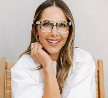 Birdie | Peepers x Laura Park glasses shown. Available in sizes narrow, medium, and wide.