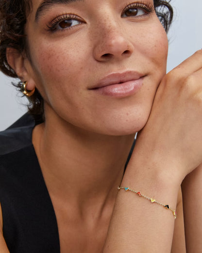 Haven Heart Multi Mix Gold Bracelet | Kendra Scott