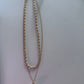 Gold Ball Two Chain Necklace Water Resistant