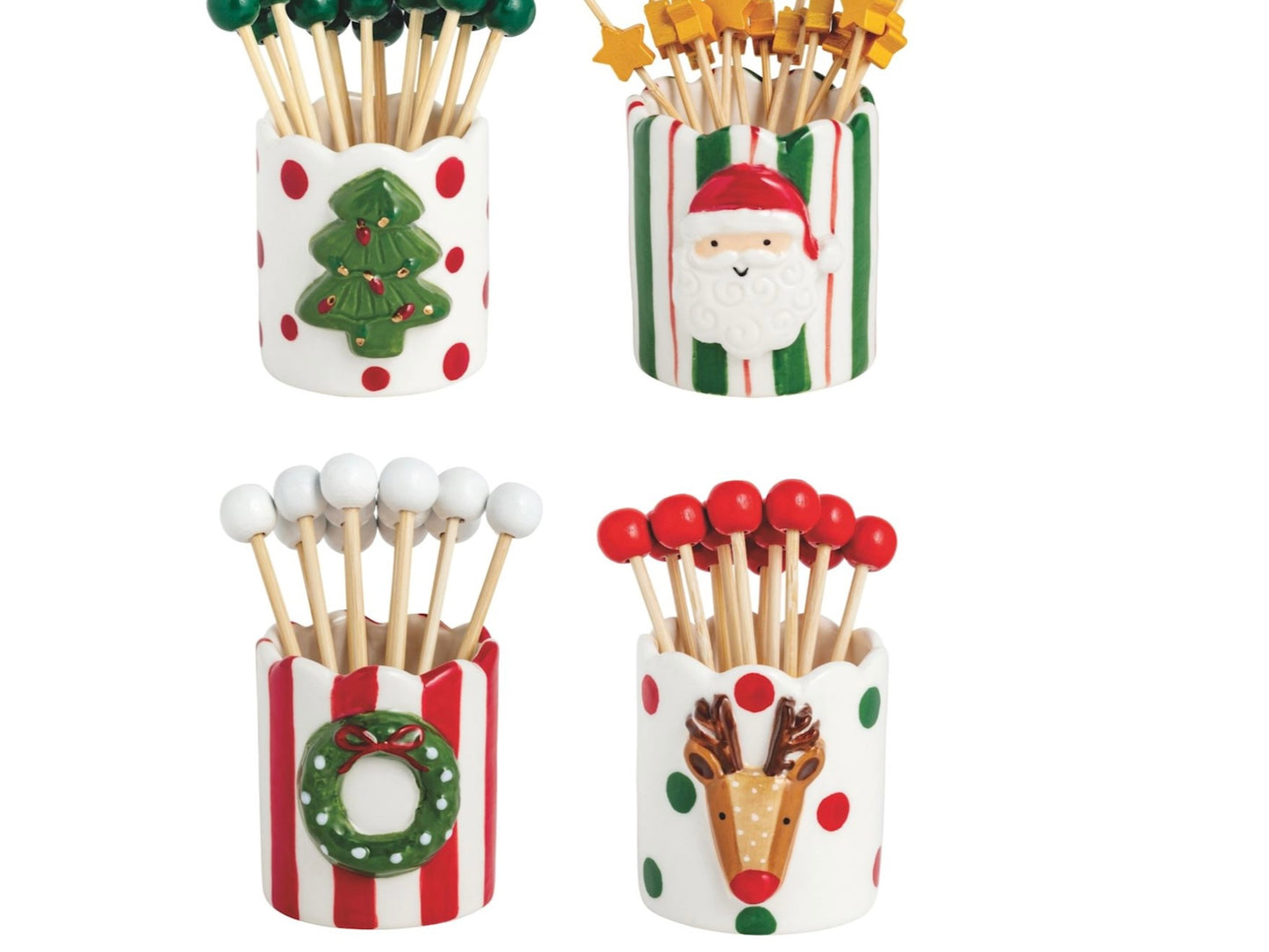 Christmas Bagged Toothpick Holders