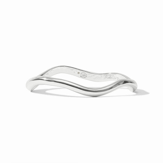 Wave Bangle Silver Medium