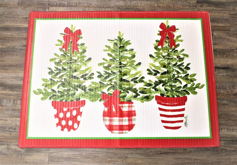 Bamboo Mat Christmas 47X35"