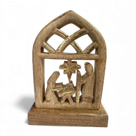 Wood Nativity