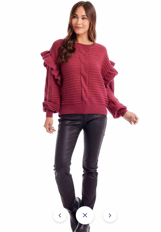 Willow Ruffle Sweater