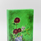 Bird with Vase Green Canvas