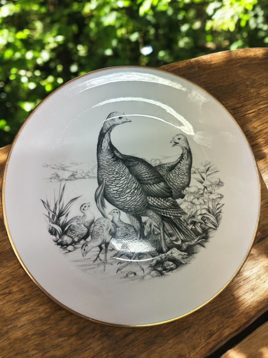 Game Bird Series Wild Turkey Plate