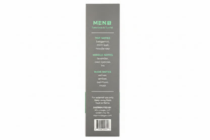 Cologne Spray 8ml lists notes of bergamot, mint leaf, lavender, vetiver; alcohol-based for a lasting scent.