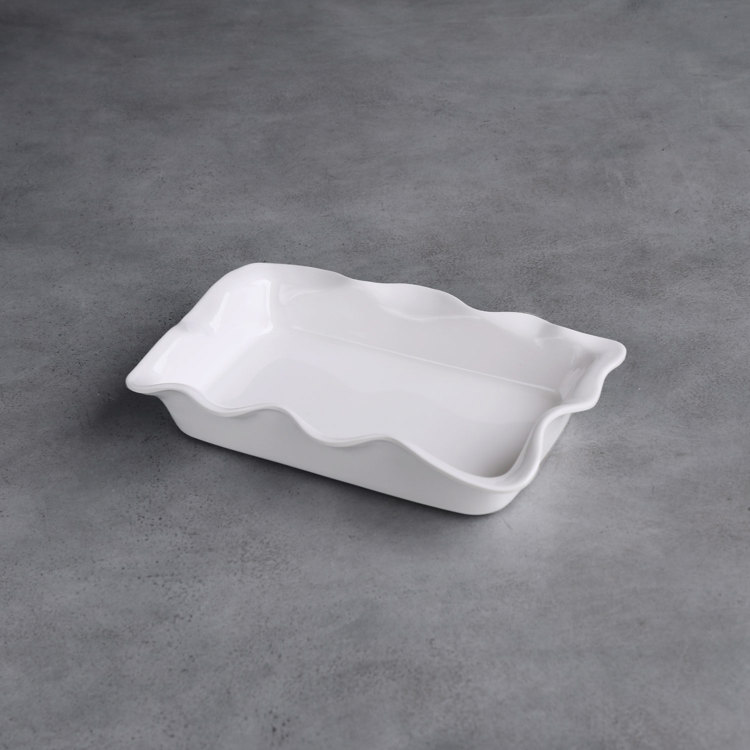 White rectangular Vida Havana Guest Towel Holder in melamine, available in standard and large sizes.