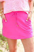Solid Neon Pink Skort