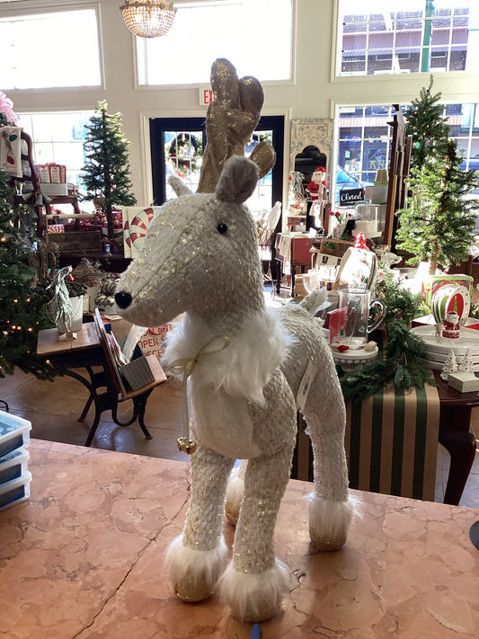 White Gold Standing Deer