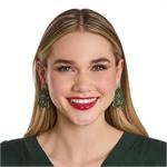 Holiday Earrings with festive design, available in small, medium, and large sizes.