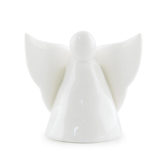 Angel Decorative Sculpture/Vase/Candleholder in smooth white ceramic with minimalist design. Available Sizes: One Size.