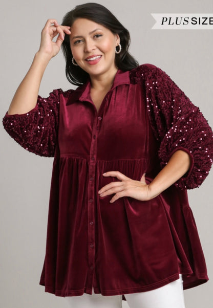 Holly Velvet Sequin Tunic
