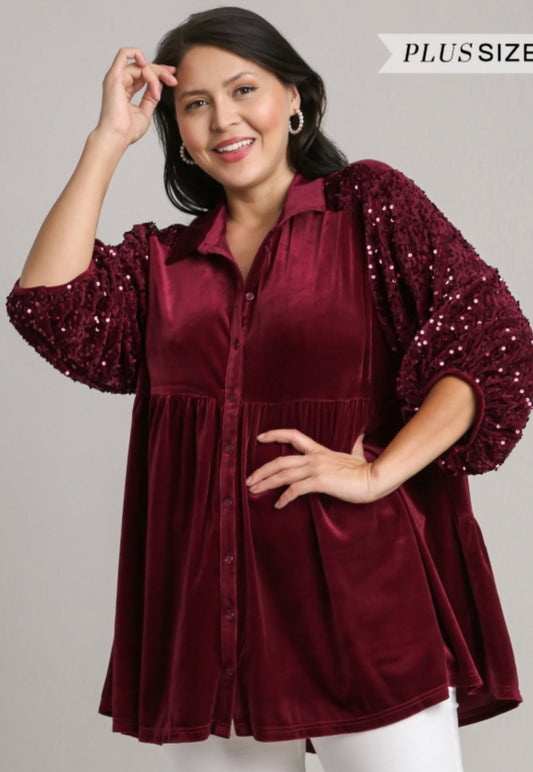 Holly Velvet Sequin Tunic