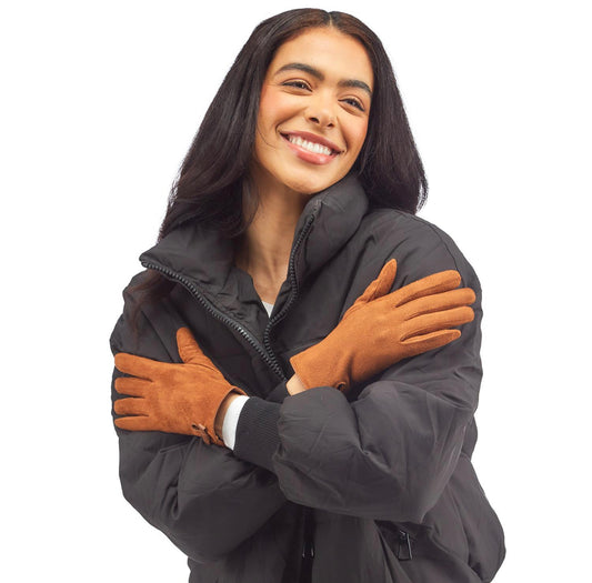 Micro Suede with Vegan Leather Bow