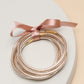 Jelly Glitter Foil Bangle Set