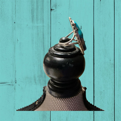 Vintage Cloud Sterling Silver Turquoise