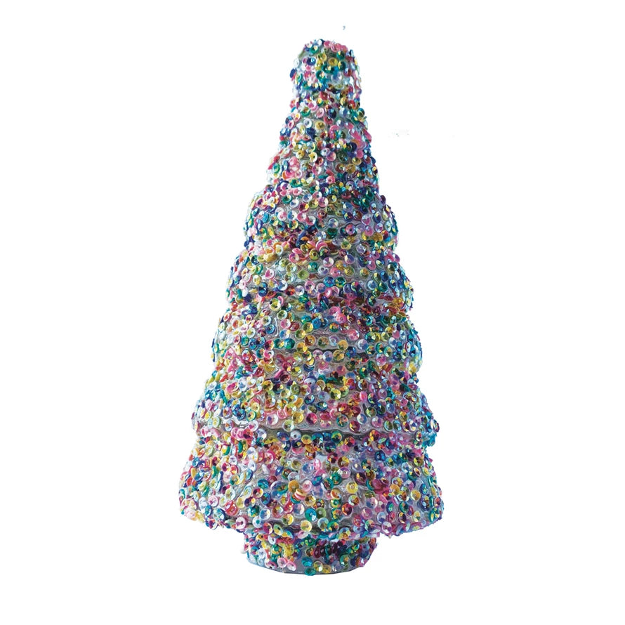 Recycled Sequin Glass Tree