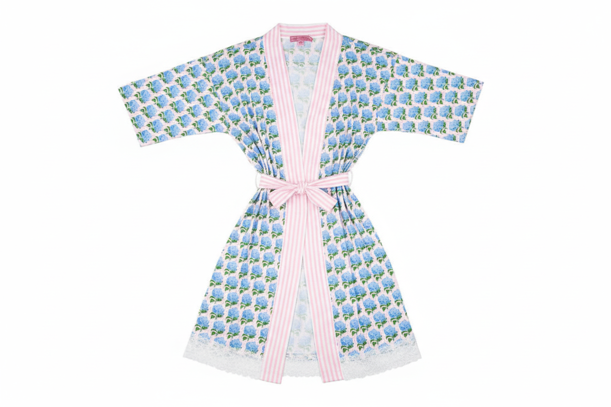Blue Hydrangea Robe