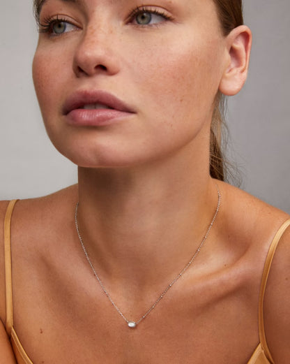 Mini Elisa Silver Satellite Short Pendent | Kendra Scott