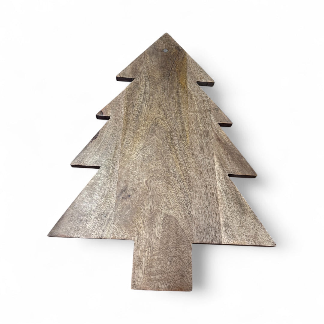 Tree Bow Magnetic Board, a tree-shaped wooden festive design with a top magnetic point.