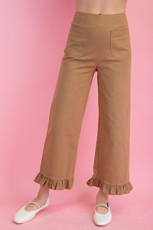 Collette Cropped Wide-Leg Pants