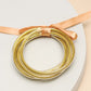 Jelly Glitter Foil Bangle Set