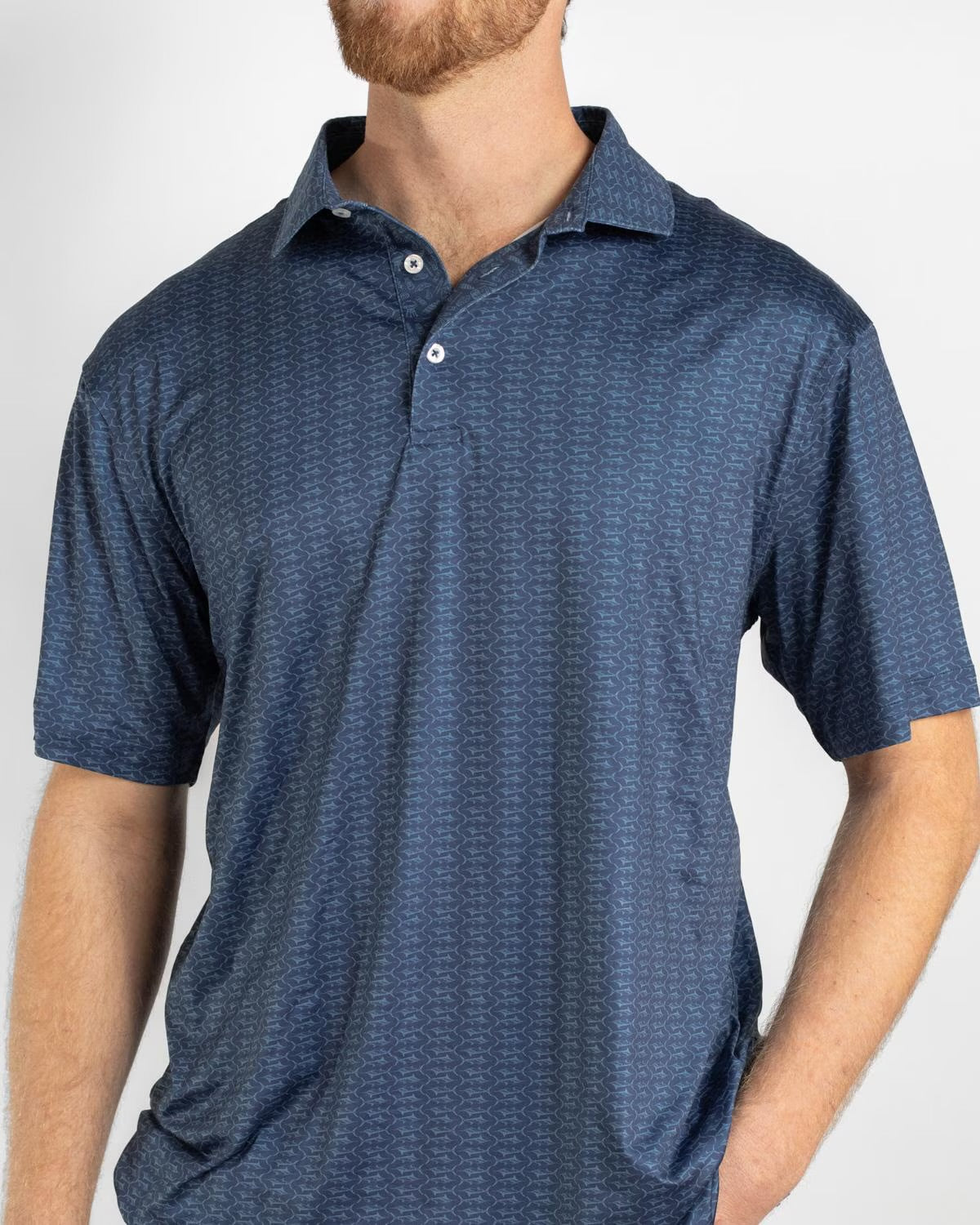 Men’s Big Catch Performance Polo Blue