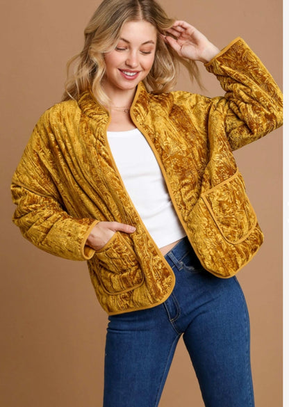 Fall Vintage Velvet Jacket