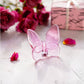 Pink Crystal Butterfly Figurine; available sizes: small, medium, large.