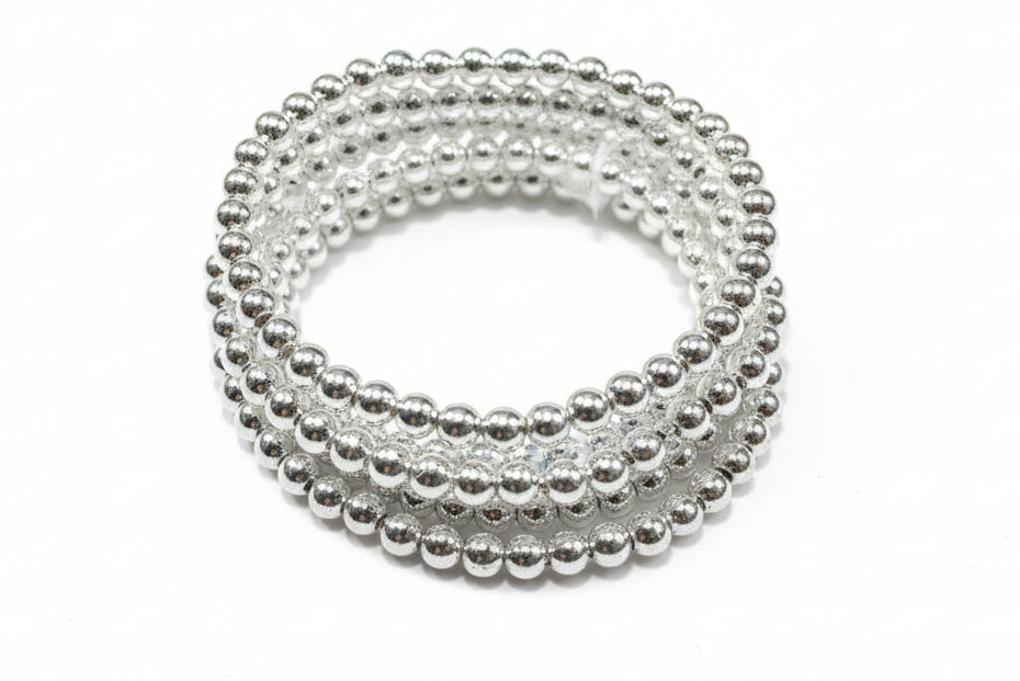 7 Strand Beaded Water Resistant Stretch Bracelet