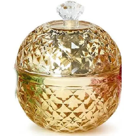 Metallic Ornament Filled Candle