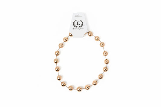 Gold Beaded Necklace with a magnetic clasp for easy wear. Available sizes: 16″, 18″, 20″.