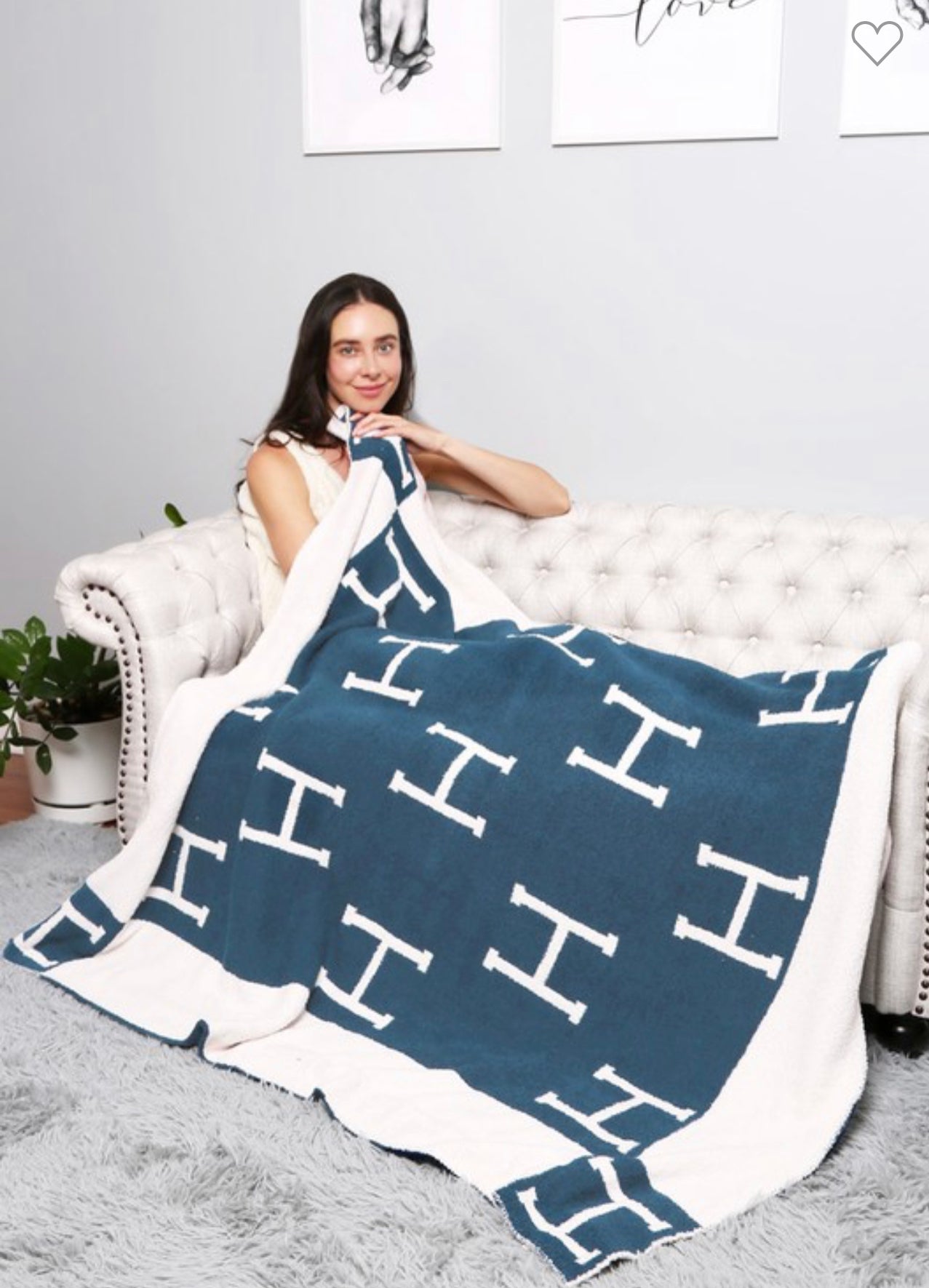 H Patterned Blanket