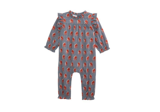 Floral Block Print Baby Longall