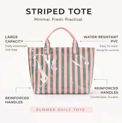 Striped Tote Bags