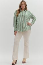 Trish Striped Button Down Shirt