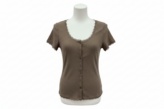 Mocha Lace Top | P.S Kate