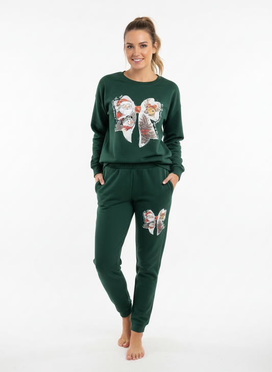 Christmas Bow Sweatpants