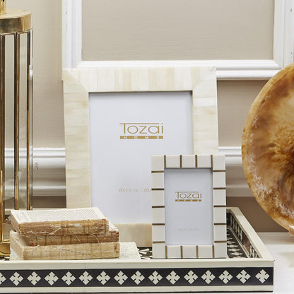 Brass Lines Photo Frame and classic tabletop display frame shown; available in multiple sizes.
