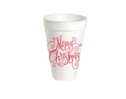 Holiday Styrofoam Cups