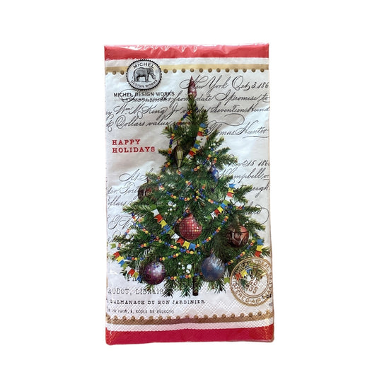 White Christmas Hostess Napkin