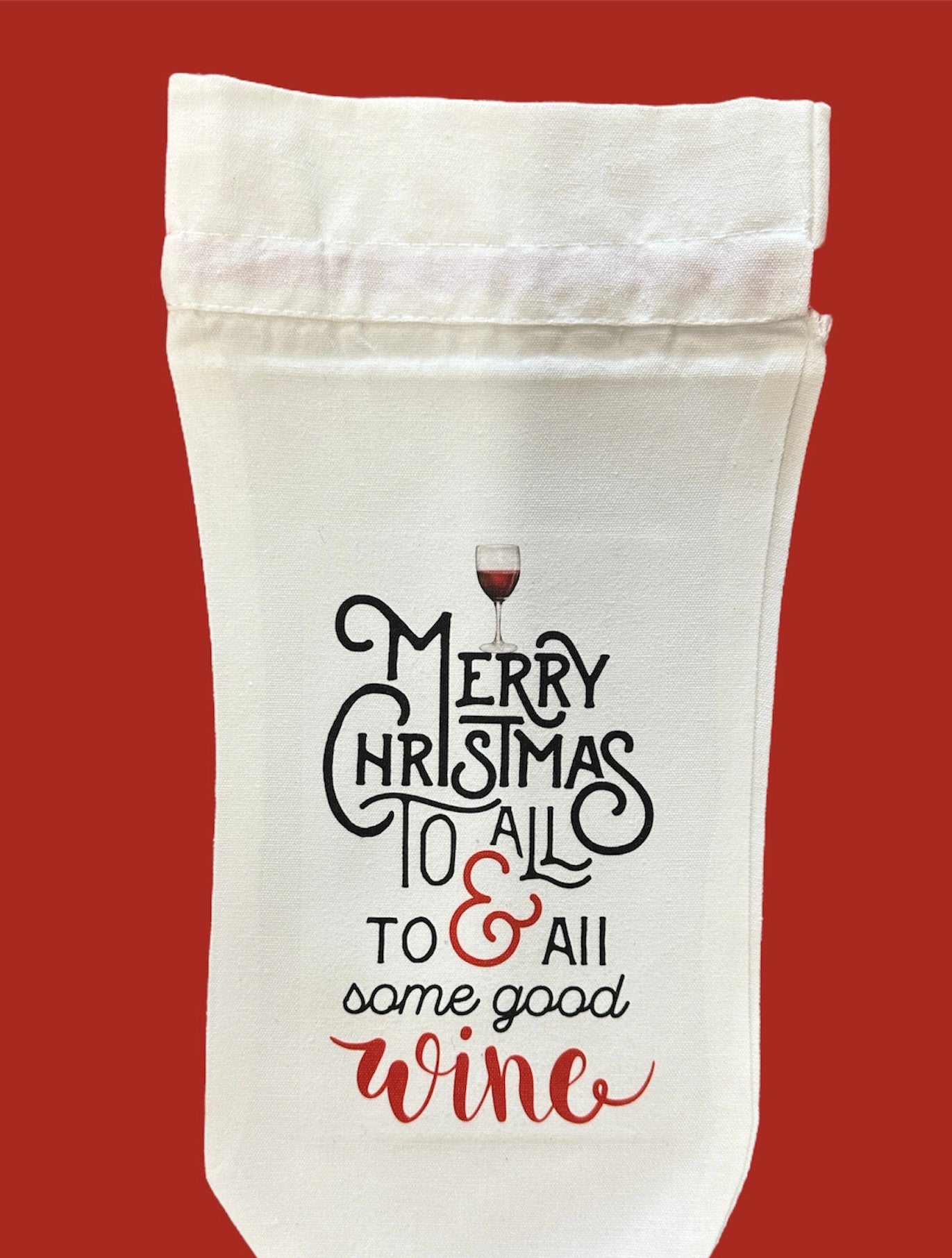 Holiday Wine Bottle Bag