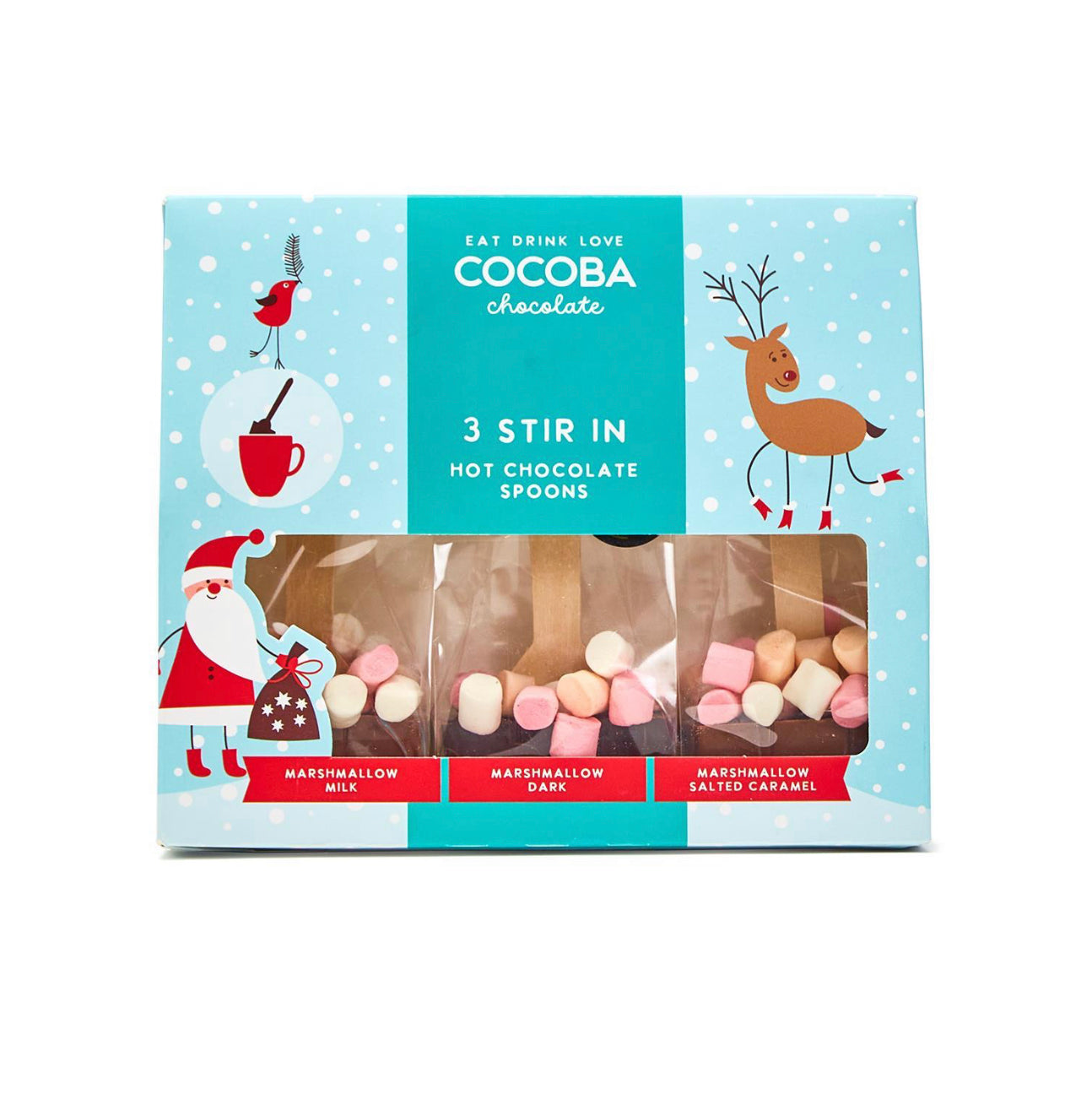 Holiday Hot Chocolate Cocoba Spoons - Set of 3