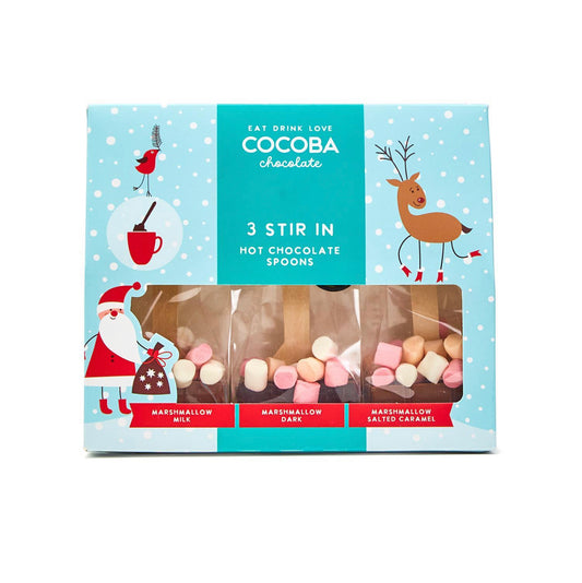 Holiday Hot Chocolate Cocoba Spoons - Set of 3