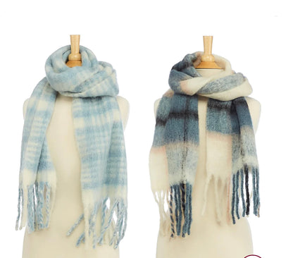 Brushed Plaid Scarf