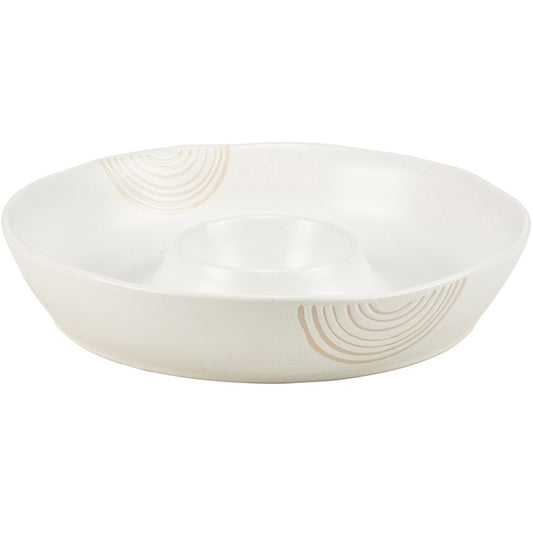 Chip And Dip Serving Bowl